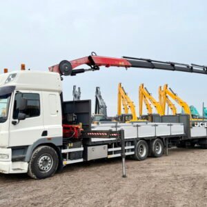 DAF CF85.410 + Fassi F215A Crane + Trailer