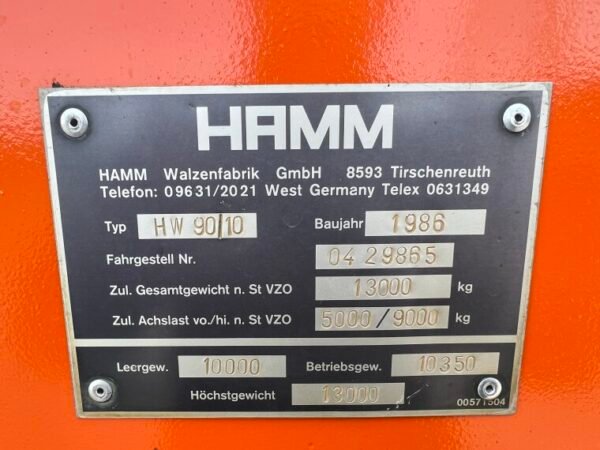 Hamm HW90/10 - Image 14