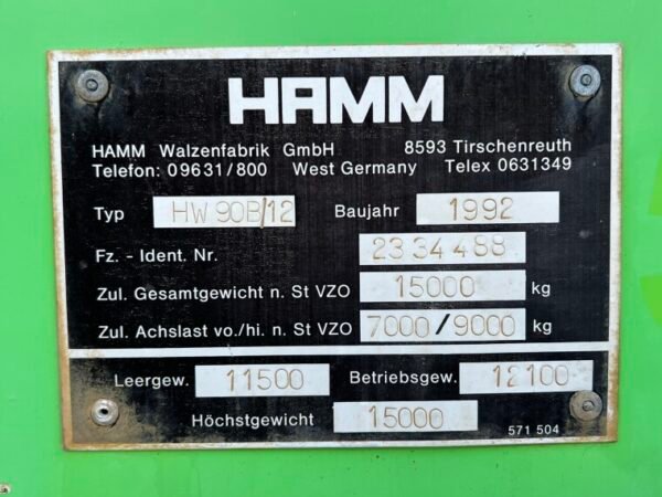 Hamm HW90/12 - Image 14