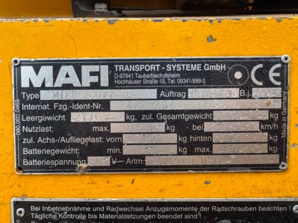Mafi MTEP 200 /7 AC Electric - Image 14