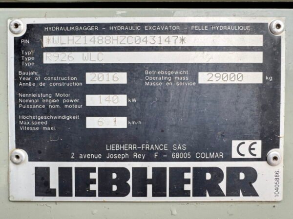 Liebherr R926WLC - Image 20