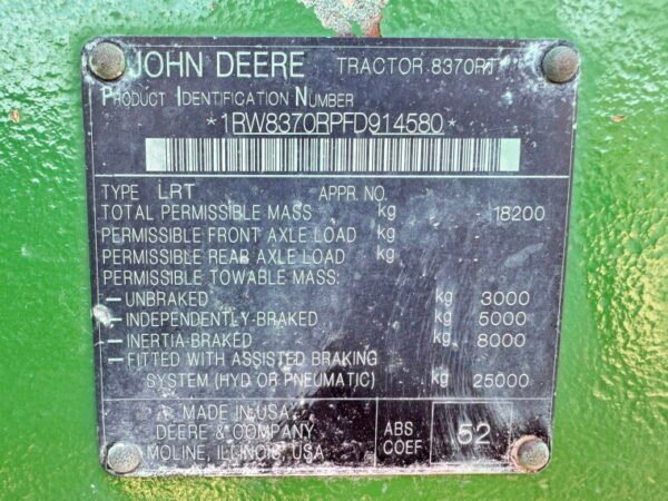 John Deere 8370RT - Image 21
