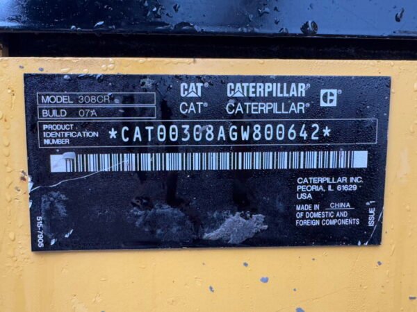 Caterpillar 308CR 07A - Image 24