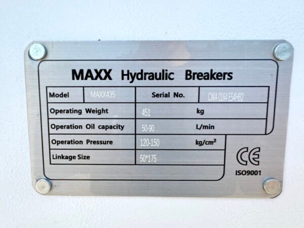 Maxx 435 Hydraulic Breaker - Image 9