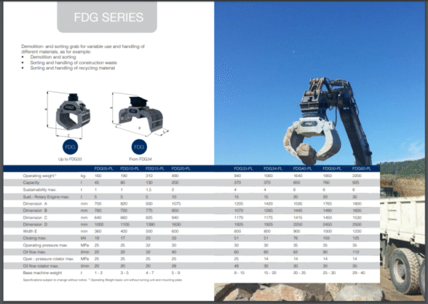 FRD FDG40-PL Demolition Grab - Image 10