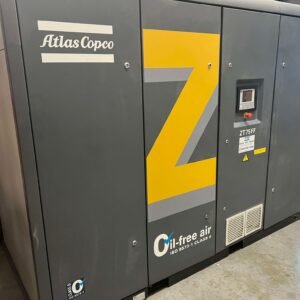 Clean-Room Ready Atlas Copco ZT75FF Rotary Screw Air Compressor  – 127 PSI Oil-Free Air, Built-In Dryer, 75 HP