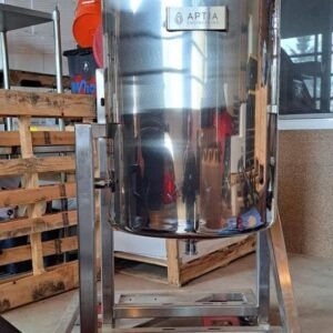 35 Gallon Aptia Engineering Stainless Steel Jacketed Vacuum Reactor Vessel – New!