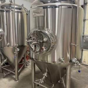 Turnkey 7 BBL Brewmation-Stout Brewing System w/ 2024 Thermaline Heat Exchanger, Pumps, Controls & Vessels