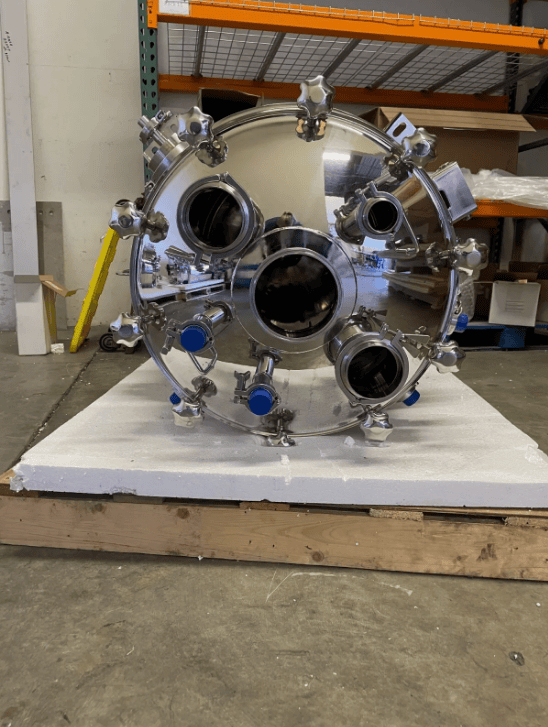 60 Gallon Aptia Engineering Stainless Steel Jacketed Vacuum Reactor Vessel – NEW! - Image 3