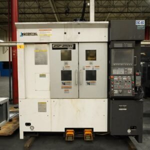 Okuma 2SP-250H Twin Spindle Twin Turret CNC Lathe, 2017 – Robot Loader, Chip Conveyor, Transformer, Inspection Reports from Gosiger