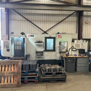 Haas EC-400 400MM HMC, 2019 – 6 Station Pallet Pool, Full 4th Axis, Tooling, 40 Taper Side Mount Tool Changer, TSC