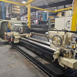American Uniturn 3220W CNC Lathe, 1975 – New Control 2015, 120″ Centers