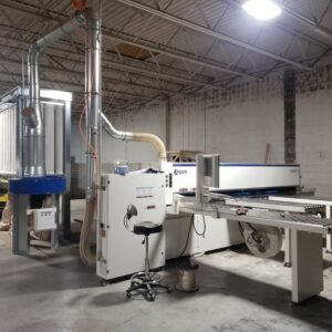 SCM Gabbiani P75 Beam Saw, 2019 – LOW HOURS, Dust Collector