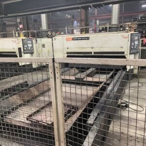(3) 4000 Watt Mazak Super Turbo-X612 CO2 Lasers, 2006 – 6.5′ x 13′ Tables, Material Handling System