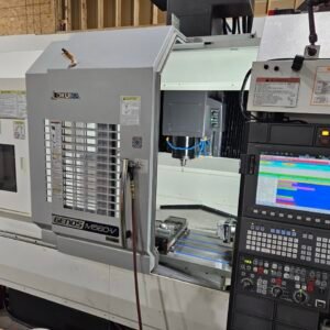 Okuma Genos M560-V CNC VMC, 2022 – Low Hours, TSC, Probes, 4th Axis, Chip Conveyor, 15K Spindle
