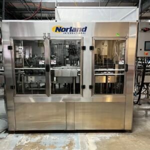 Norland International Complete line with (2) GlassPak66 Monoblock Systems (16oz and 25 Oz)  for Glass or Aluminum with Fluid Solutions 3 Head ROPP Capper, 2020: