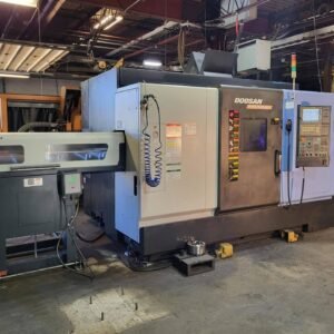 Doosan Puma MX1600ST CNC Lathe, 2013 – Parts Conveyor, ChipBlaster Coolant System, Sub-Spindle, Chip Conveyor, Quick Change Chuck