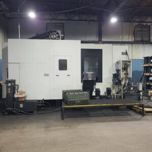 Mazak Orbitec 20/PC2 Horizontal CNC Lathe, 2012 – 2 pallet, 1,000 PSI CTS, Hydraulic fixturing, Robot Interface