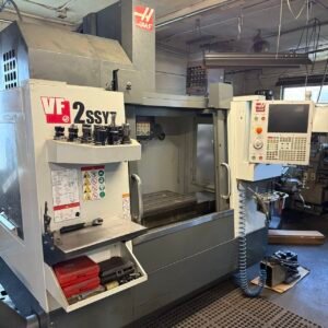 Haas VF-2SSYT VMC, 2019 – 4th Axis, WIPS, Chip Auger, Programmable Coolant Nozzle