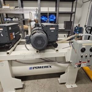 Twin 10 HP Powerex Rotary Vane Medical Air Compressor System w/ Baldor Super-E Motors