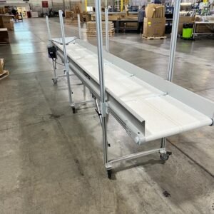 (3) 15′ x 2.5′ Cleated Belt Incline Conveyor, 2022