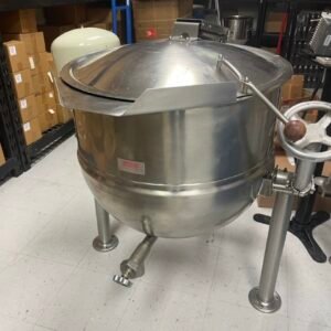 Premium 100‑Gl Steam‑Jacketed Tilting Kettle with Motorized Mixer