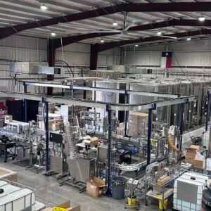Inline Filling Systems Complete Used Bottling & Labeling Line for Spirits (GNS 80 Proof Vodka) – Labeler, Filler, Capper, Conveyor, Heat Tunnel, Turntables & More – C1D2 Hazardous Location Rated, 2024