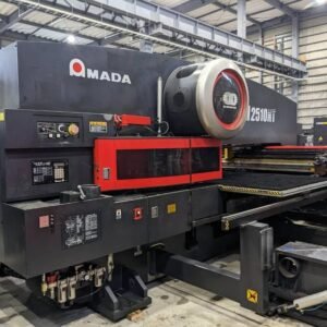 22 Ton Amada EM2510-NT Turret Punch Press – 2004, 50″ x 100″ Table, 58 Station 2 Auto Index