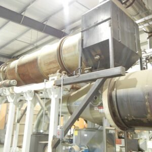 FMC Link-Belt Roto-Shell Drum Dryer System – With Steam Coil Chest, NECO Heater & Flexkleen Dust Collector
