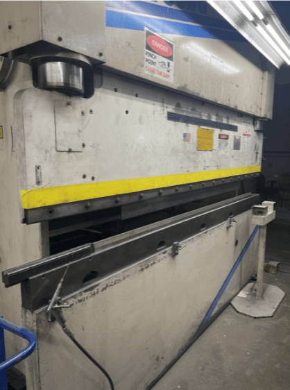 100 Ton x 10′ Wysong MTH 100-120 Hydraulic Press Brake, 1998 – Lower Die Holder, Hurco Autobend 7, 2 Axis backgauge