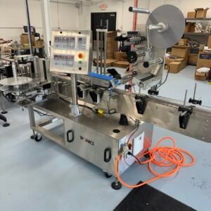 Tronics S30TP Wraparound and Top Labeler, 2018 – Includes Accumulation Table, Coder, Gap Transfer Conveyor