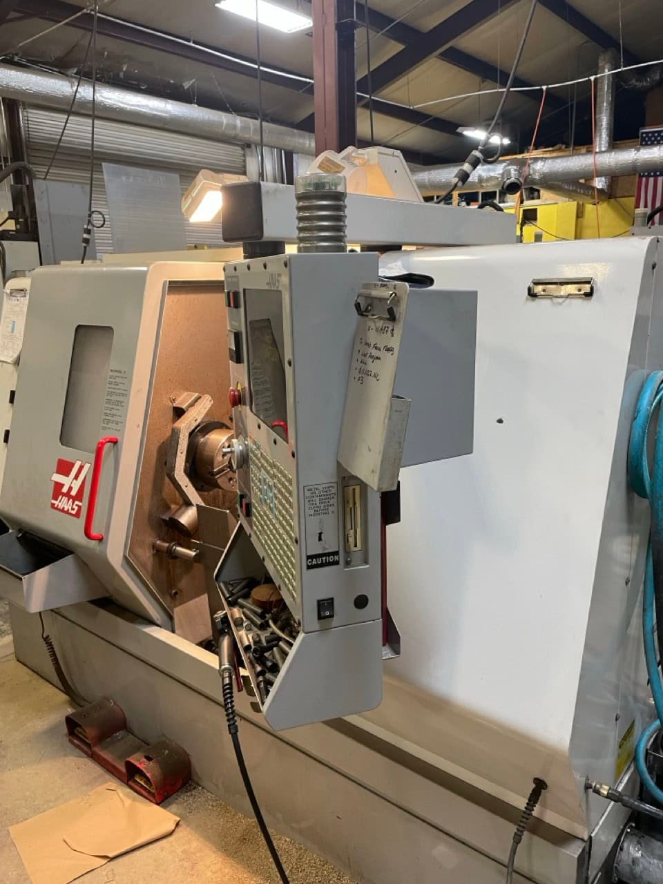 Haas SL-20T CNC Lathe, 2002 – Under Power Ready For Inspection