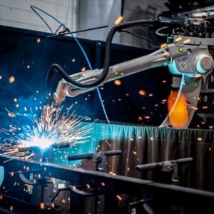 Miller Performarc PA1100SS (PA212S) Robotic Weld Cell, 2012 – Panasonic TAWERS TA-1900 Robot, 350 Amp Panasonic Dip Pulse HMIII350, Dual Light Curtains