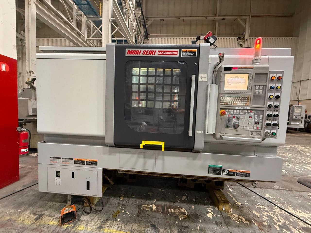 Mori Seiki NLX 2500 SMC/700 Multi-Axis CNC Lathe, 2012 -Tooling, Chip Conveyor, Sub-Spindle, ChipBlaster Coolant System