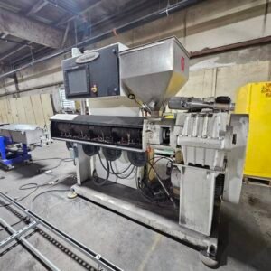 3″ Davis-Standard Super Blue 75MM Extruder with BPM Bay Plastics Machinery WBX1210-15 Water Bath, EVAK-06 Vacuum Air Knives, and SB 100 Pelletizer, 2014