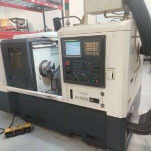 Hwacheon Hi-Tech 200A CNC Lathe, 2009 – Fanuc Oi-TC Control, Mist Buster, Chip Conveyor and Tailstock