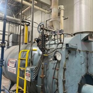 300 Hp. Superior High Pressure Steam Boiler, 150 psi, 1995 – 12.6 MBH Gordon Piatt Burner, Blowdown Separator