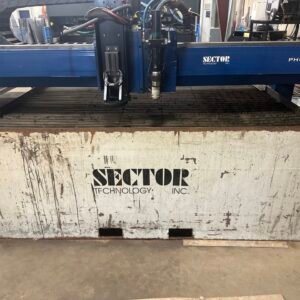 6″ x 12″ Sector Photon Plasma Table, 2007 – Hypertherm Maxpro 200 (2015), Arcwriter and Consumables Included