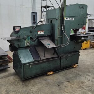 110 Ton Piranha PII-110 Dual-Operator Hydraulic Ironworker, 2000 – Tooling Available
