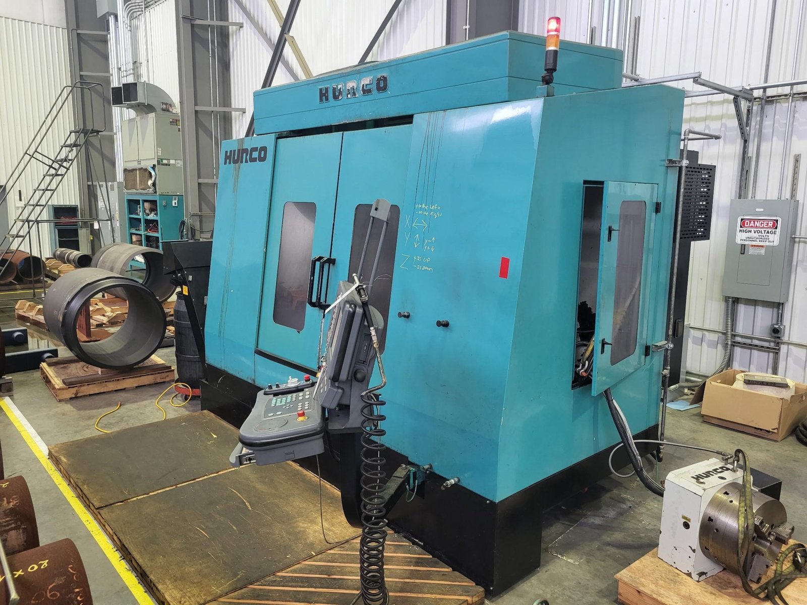 Hurco VMX50/50T CNC VMC, 2012 – 4-Axis H-400, Chip Conveyor, CTS Prep, WinMax - Image 14