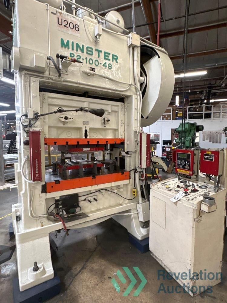 100 Ton Minster Stamping Press P2 -100-48 - Image 3