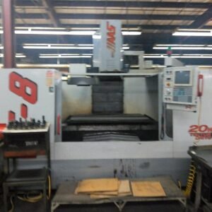 Haas VF-8 VMC, 1999- Chip Auger, Rigid Tapping, Programable Coolant Nozzle