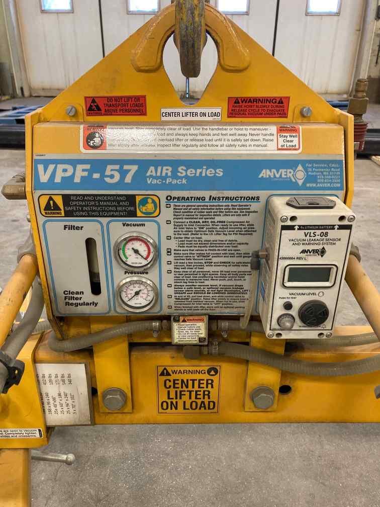 8′ x 20′ x 1,200 lbs Anver VPF 57 Sheet Lifter With L120M8 -1904/44 Frame, 2018 - Image 2