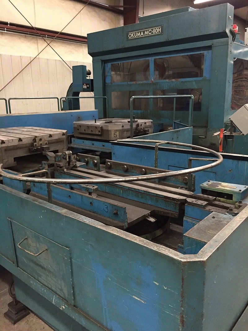 800MM Okuma MC-80H HMC – w/ Rigid Tapping Control, Dual Control Display, Pallet Changing Automation - Image 2