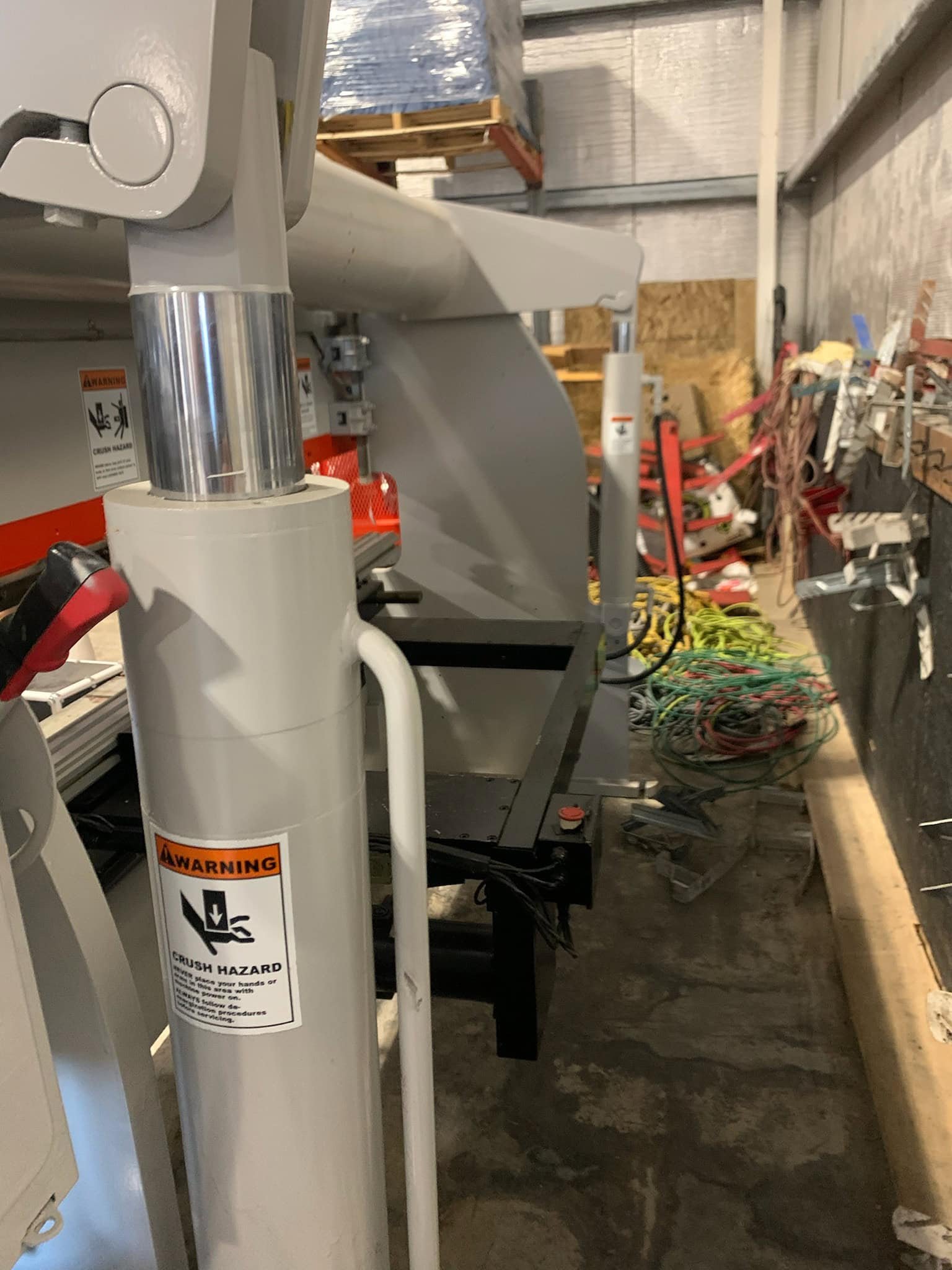 60 Ton x 10′ Accurpress 76010 CNC Hydraulic Press Brake, 1993 – Backgauge - Image 2