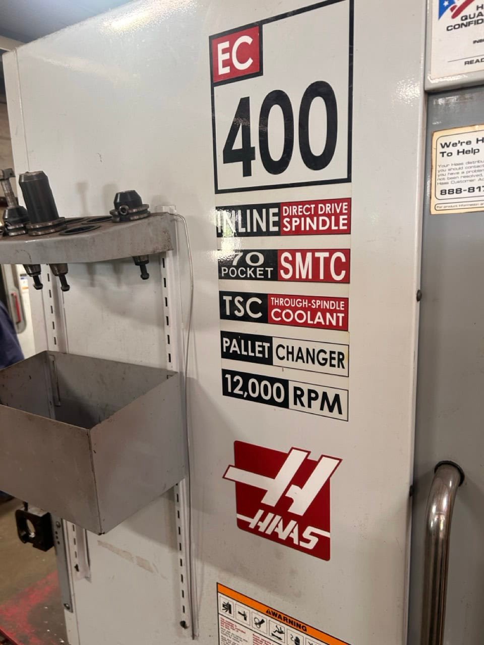 Haas EC-400 Horizontal Machining Center, 2006 – Through Spindle Coolant, Tombstone - Image 2