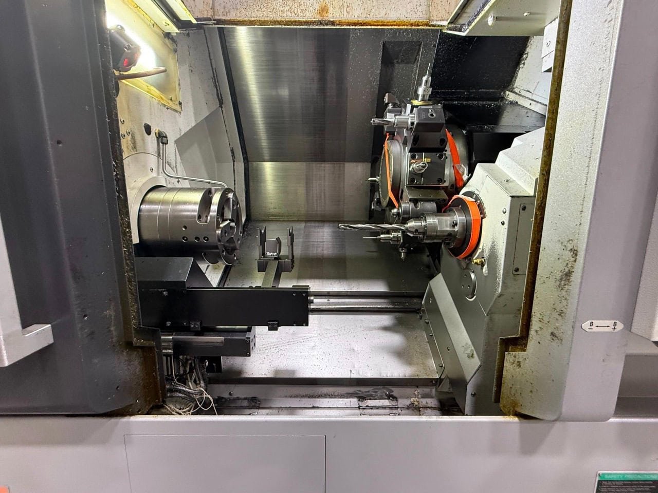 Mori Seiki NLX 2500 SMC/700 Multi-Axis CNC Lathe, 2012 -Tooling, Chip Conveyor, Sub-Spindle, ChipBlaster Coolant System - Image 2