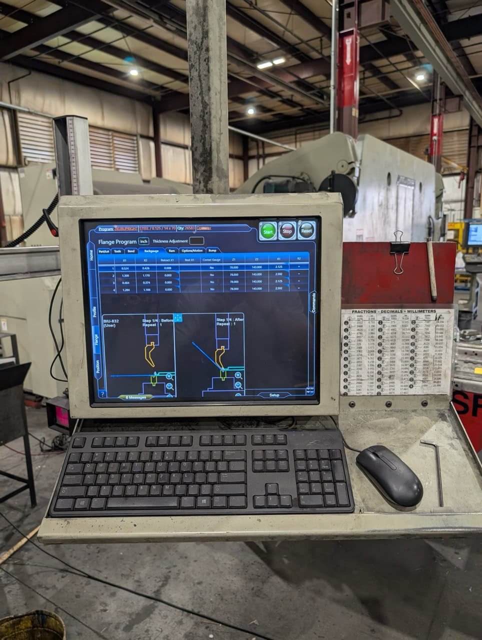 500 Ton x 20′ Accurpress 450020 CNC Press Brake, 2018 – Accel Package, 6 Axis Backgauge - Image 8