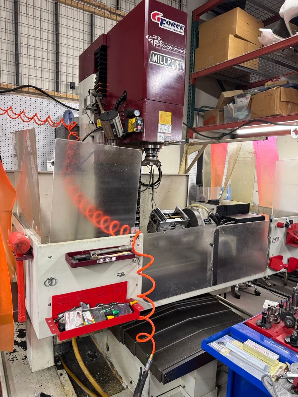 Millport Red Rhino CNC Knee Mill, 2006 – Troyke 5-Axis Rotary, Centroid M400 CNC Controller