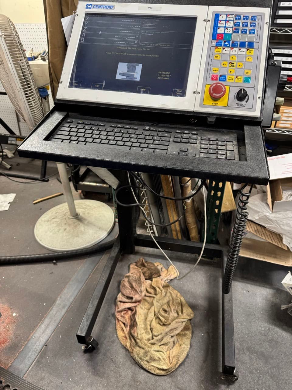 Millport Red Rhino CNC Knee Mill, 2006 – Troyke 5-Axis Rotary, Centroid M400 CNC Controller - Image 7